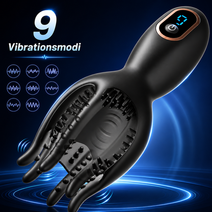 3 IN Eicheltrainer Penismassage Vibrator Masturbator mit 9 Vibrationsmodi