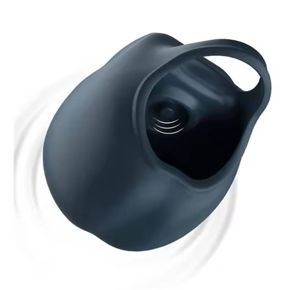 Hodenmassagegerät Cock Ring Penistrainer Vibrator mit 10 Vibrations und Pulsationsmodi