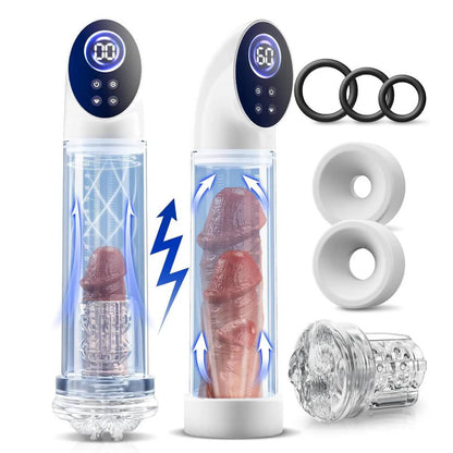 LCD-Display Elektrische Penis Pumpe Vakuumpumpe mit 6 Stufen Saugkraft