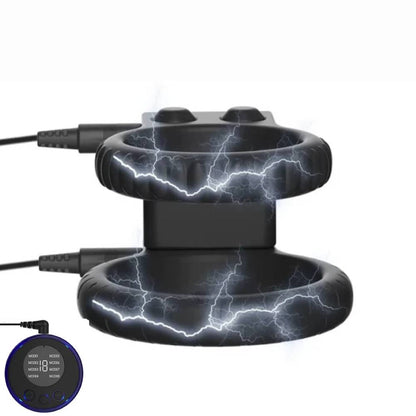Elektroschock Lock Cockring Penistrainer Eichelstimulator mit 19 Modi