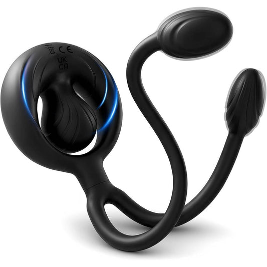 Penisring Trainer Taint-Stimulator Analplug Prostata Massagegerät mit 10 Modi