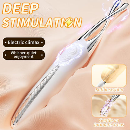 Elektro Shock Massagestab Hochfrequenz G-Punkt Klitoris Vibrator mit 10 Vibrationsmodi ＆ Elektroschock