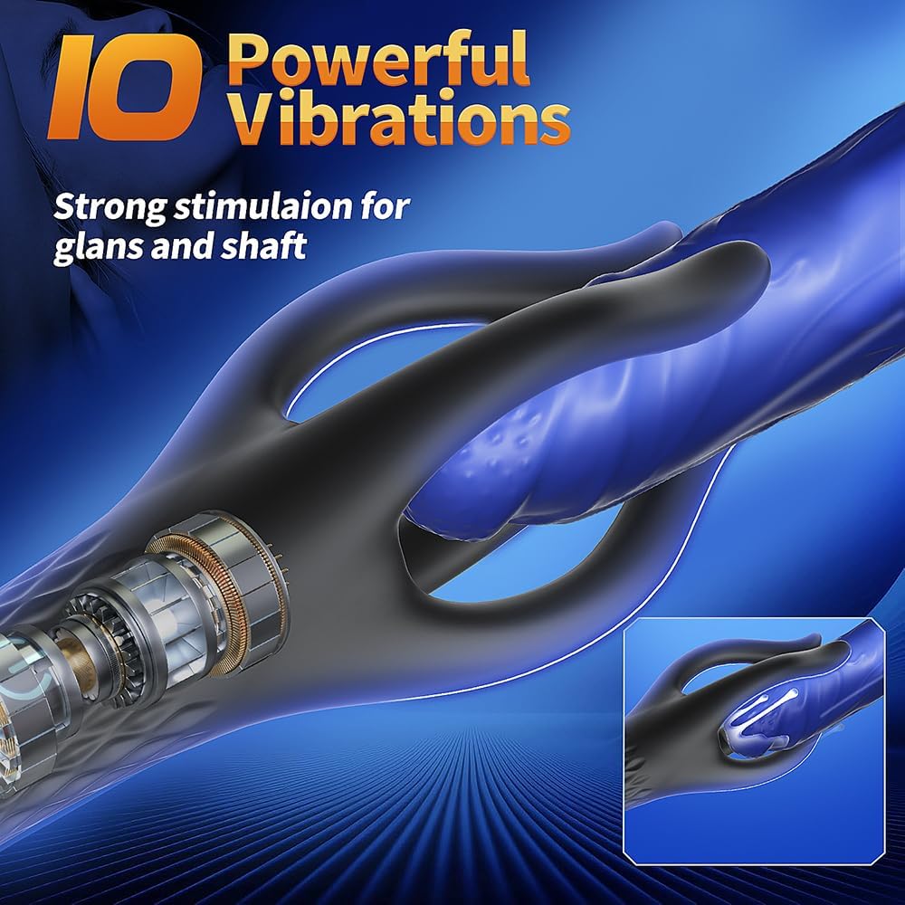 Penistrainer Eichelvibrator Stimulator Massage Masturbator mit 10 Vibrationsmodi