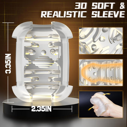 Freihändiger Automatischer Masturbator Penistrainer Stroker mit 6 Stoß und Vibrationsmodi