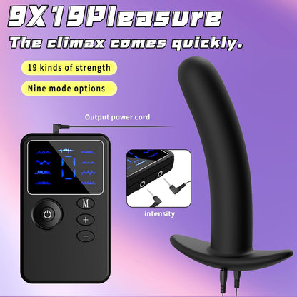 Elektro Shock Anal Vibrator Buttplug Prostata Massage mit 9 Modi & 19 Intensität