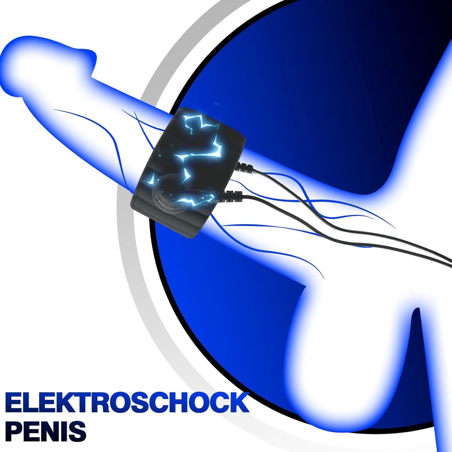 Elektrische Penisringe Elektro Schock Penis Trainer mit Host und Penis-Elektroden-Ring