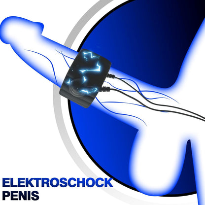 Elektrische Penisringe Elektro Schock Penis Trainer mit Host und Penis-Elektroden-Ring