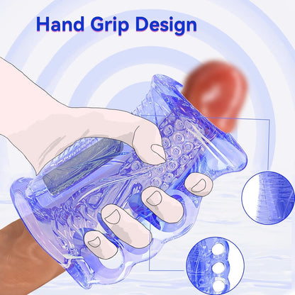 Elektrischer Penistrainer Vibrator Stroker Blowjob mit 10 Vibrationsmodi