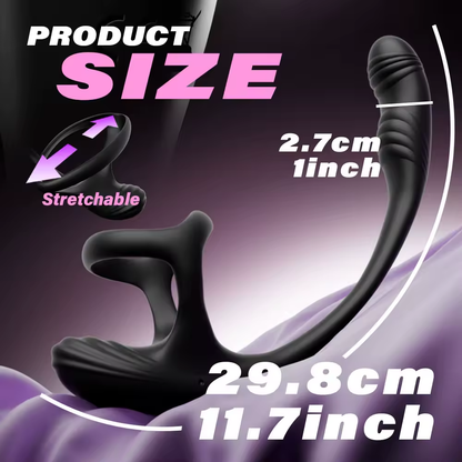 APP-gesteuertes Prostata Massagegerät Vibrierender Penisring mit 10 Vibrationsmodi