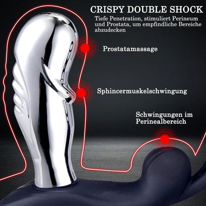 Analplug Vibrator Prostata Stimulator mit 10 Vibrationsmodi & 6 Elektroschockmodi