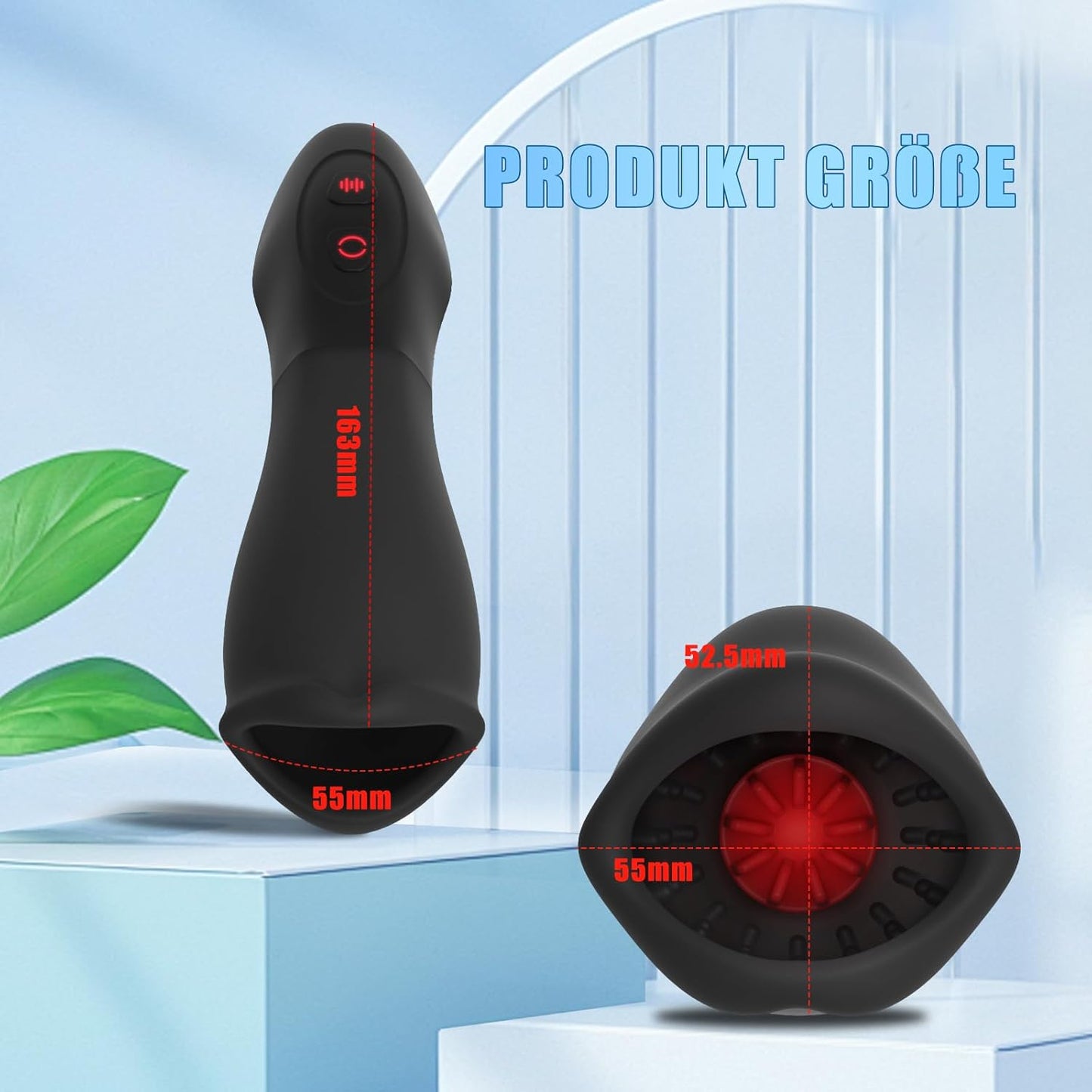 NEU Penis Vibrator Eichelvibrator Penistrainer mit 10 Vibrations und 5 Rotations