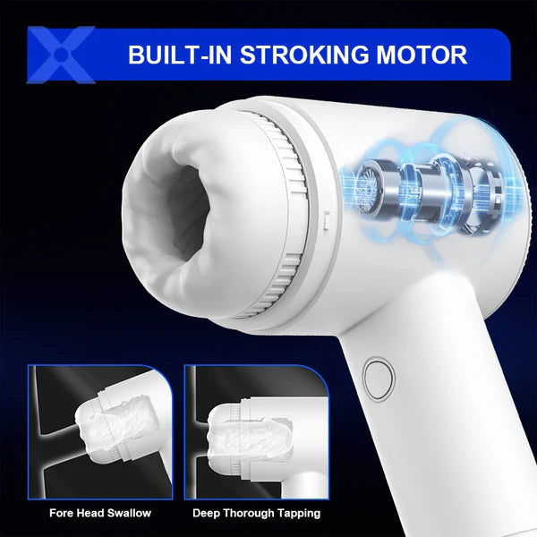 Elektrischer Masturbatoren Penistrainer Stroker Blowjob mit 10 Saugmodi & Vibrationen