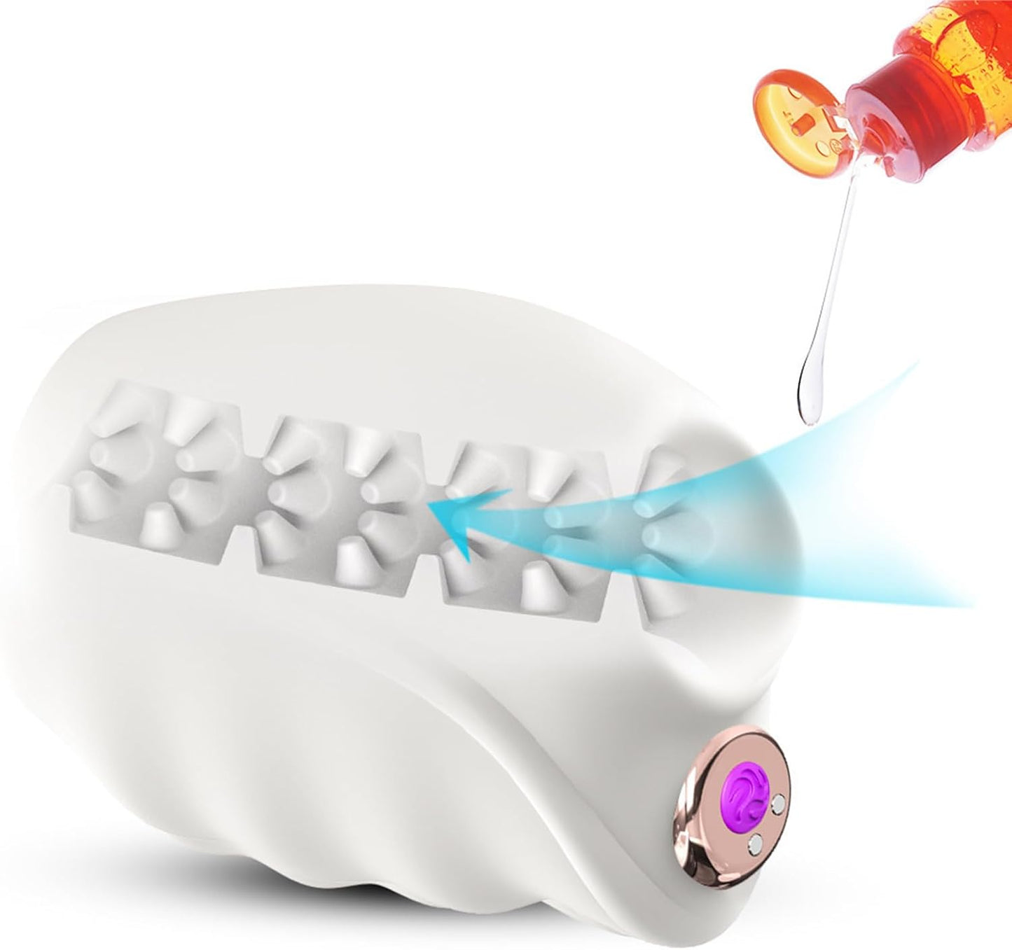 Elektrischer Masturbator mit 9 Vibrationsmodi + integriertes 3D-konkaves Texturdesign