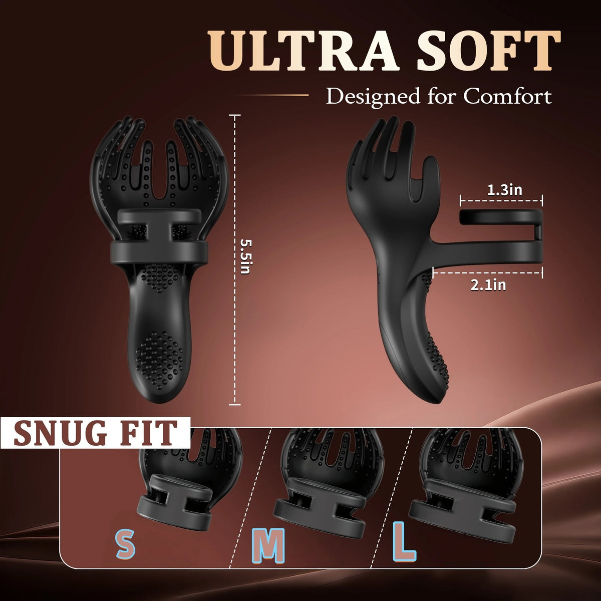 3 IN 1 Cockring Penis Trainer Vibrator Hodenstimulator mit 10 Vibrationsmodi