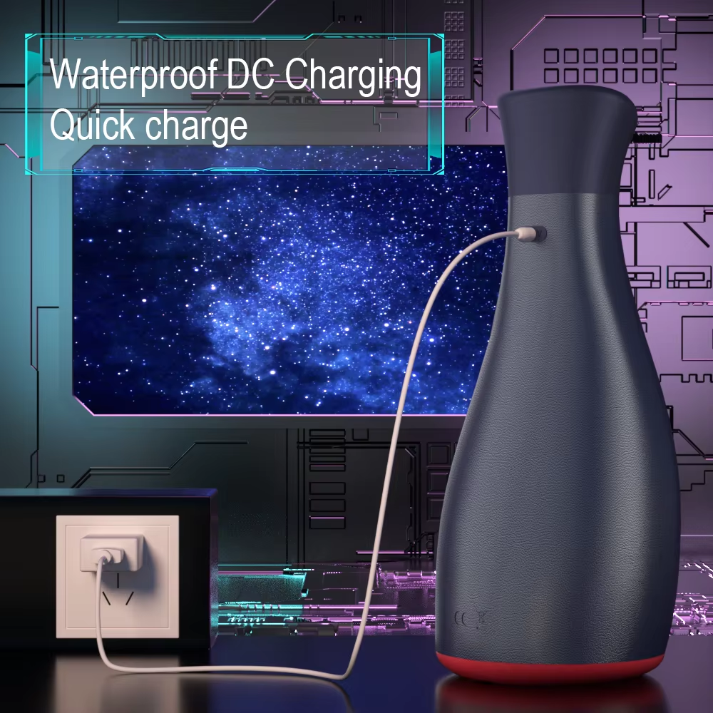 Deep Throat Oral Automatischer Aufblasbarer Masturbatoren mit 7 Vibrationsmodi