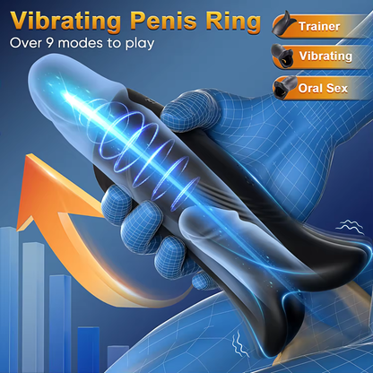 Tippen Stroker Stimulator Penis Trainer Vibrator Masturbator Gerät mit 9 Modi