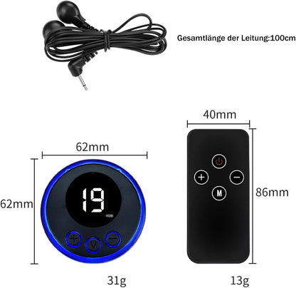 E-stim Penisringe Bondage Set mit 8 Stromschlagmodi und 19 Stromschlagintensitäten