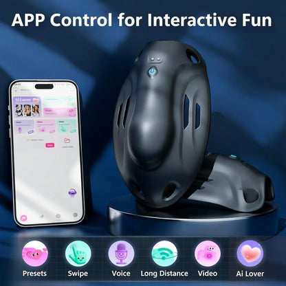 Elektrische Penis Trainer Vibratorensets Keuschheitskäfig Eichel Stimulator mit 9 Vibrations