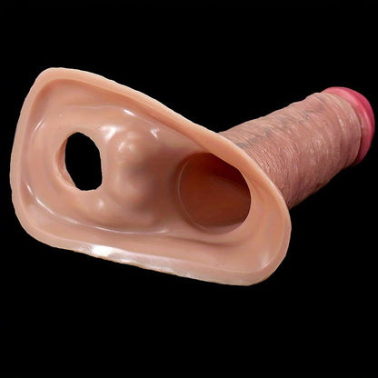 Penismanchetten Realistische dildo-penishoes met penisringen en penisverlenger 