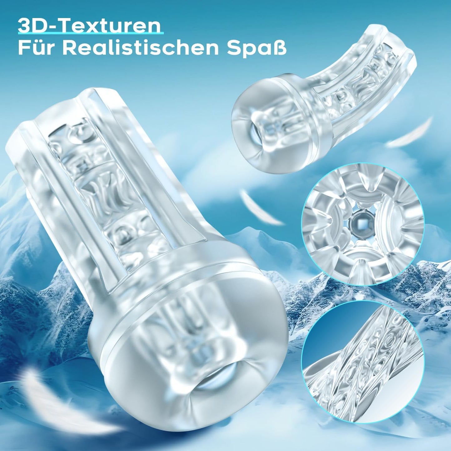 Elektrischer Masturbator Stroker Blowjob Sex Machine mit 10 Vibration und 10 Saugmodi