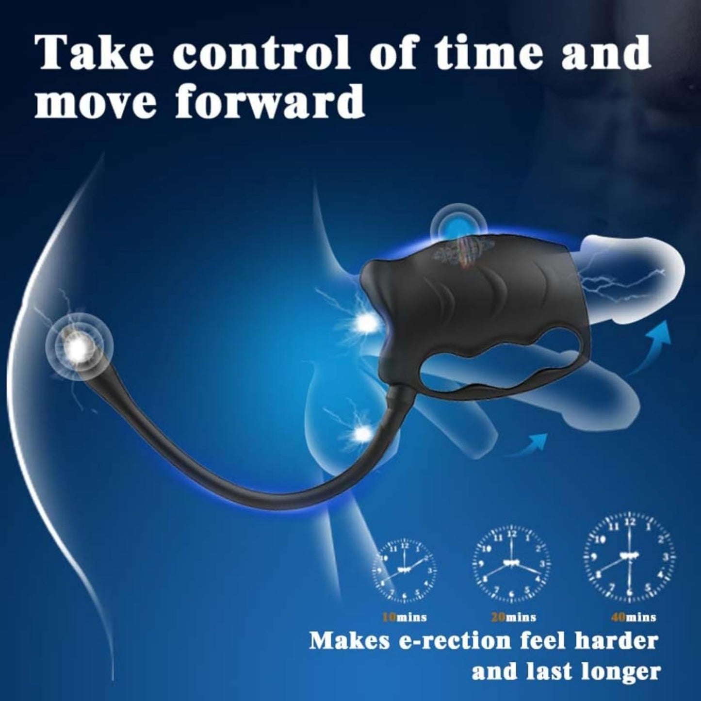 3 IN 1 Penistrainer Vibrator Stroker Masturbatoren mit 10 Vibrationsmodi & Anal Plug