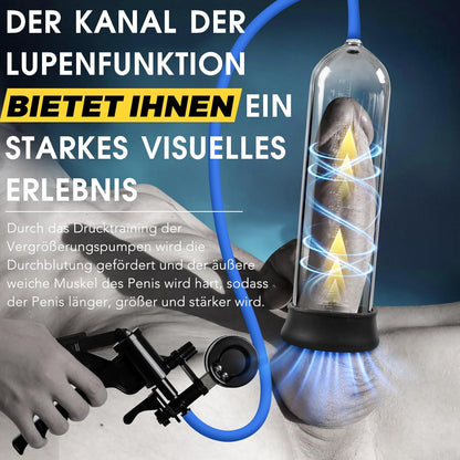 Manuelle Penis Vakuumpumpe Masturbatoren mit Vergrößerungsspiegel & Pistolengriff