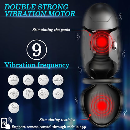 Elektrischer Penis Vibrator Masturbator Eichel Stimulator mit 9 Modi