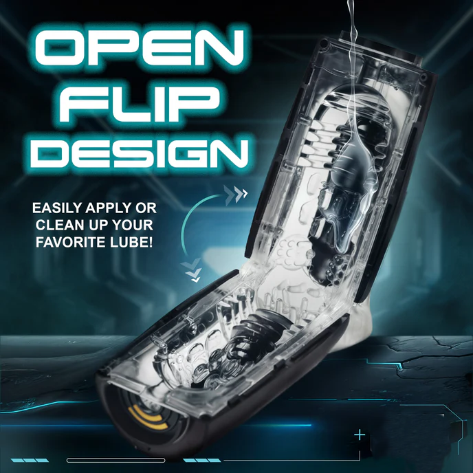 Elektrischer Vakuumsaugung Masturbator Penispumpe mit 4 Saugfrequenzen & 10 Vibrations