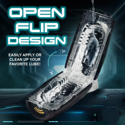 Elektrischer Vakuumsaugung Masturbator Penispumpe mit 4 Saugfrequenzen & 10 Vibrations