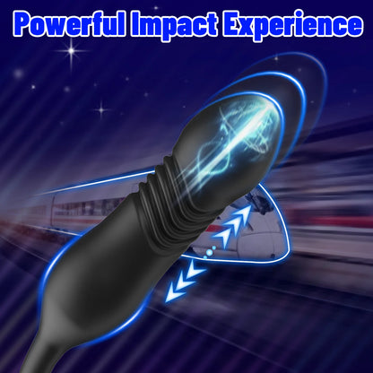 Thrusting Anal Vibrator Prostata Massager Cockring mit 9 Vibrationsmodi