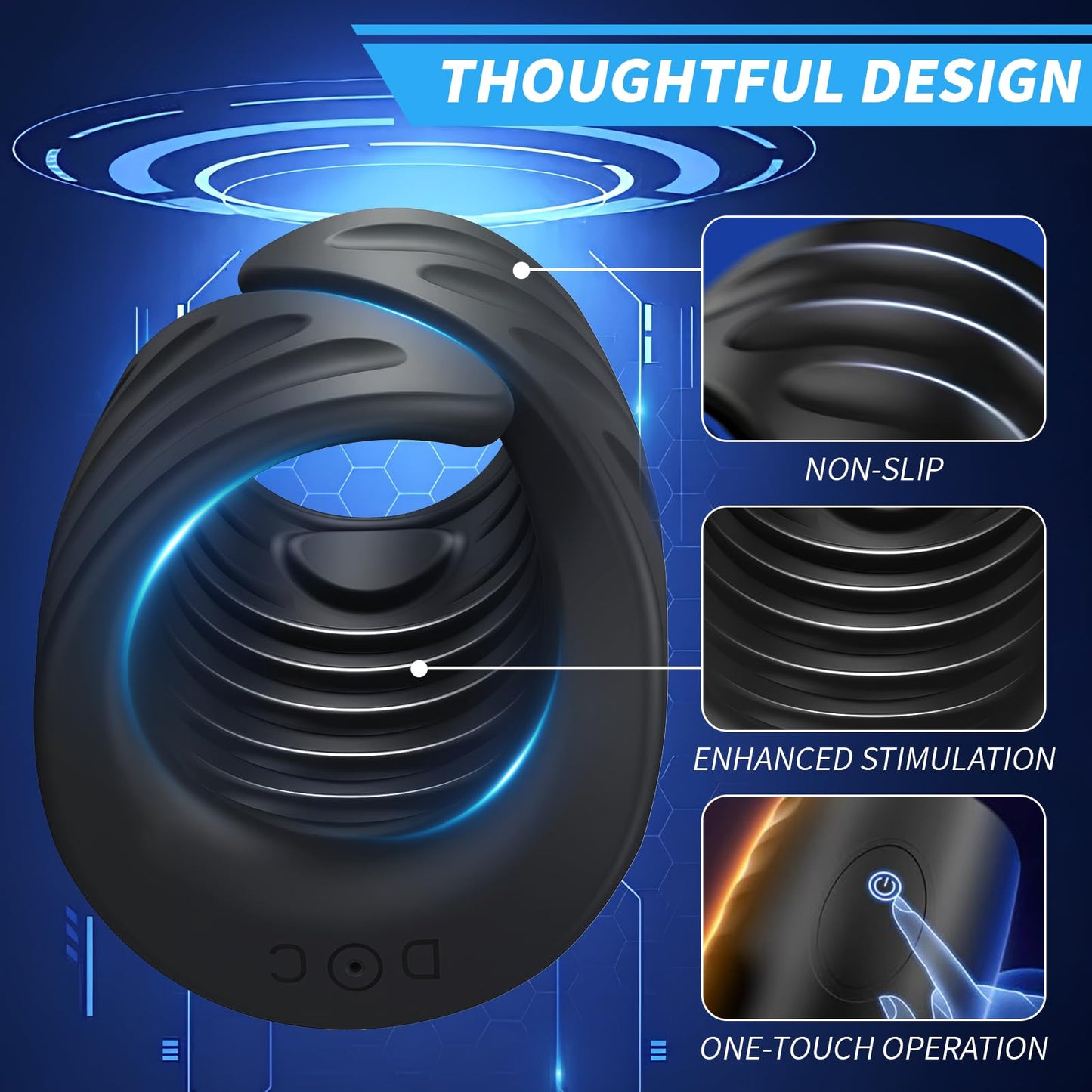 Elektrischer Penistrainer Vibrator Stimulator Masturbator mit 9 Vibrationsmodi