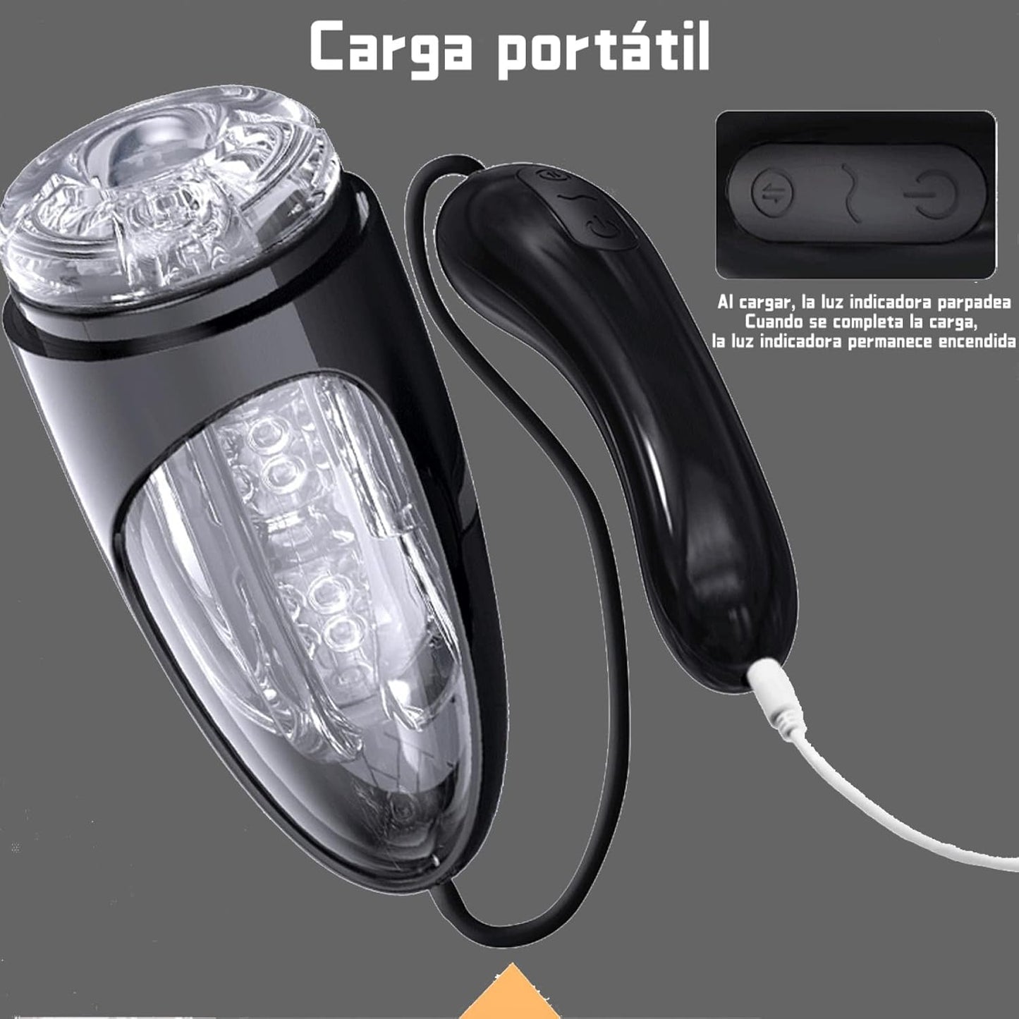 Schwarzer Kolben Elektrischer Masturbatoren mit Starken Saug & Vibrationsmodi