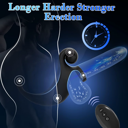 Elektrischer Penistrainer Vibrator Cockring mit 10 Vibrationsmodi