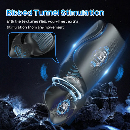 Elektrischer Masturbationsbecher Penistrainer Vibrator mit 10 Vibrationsmodi