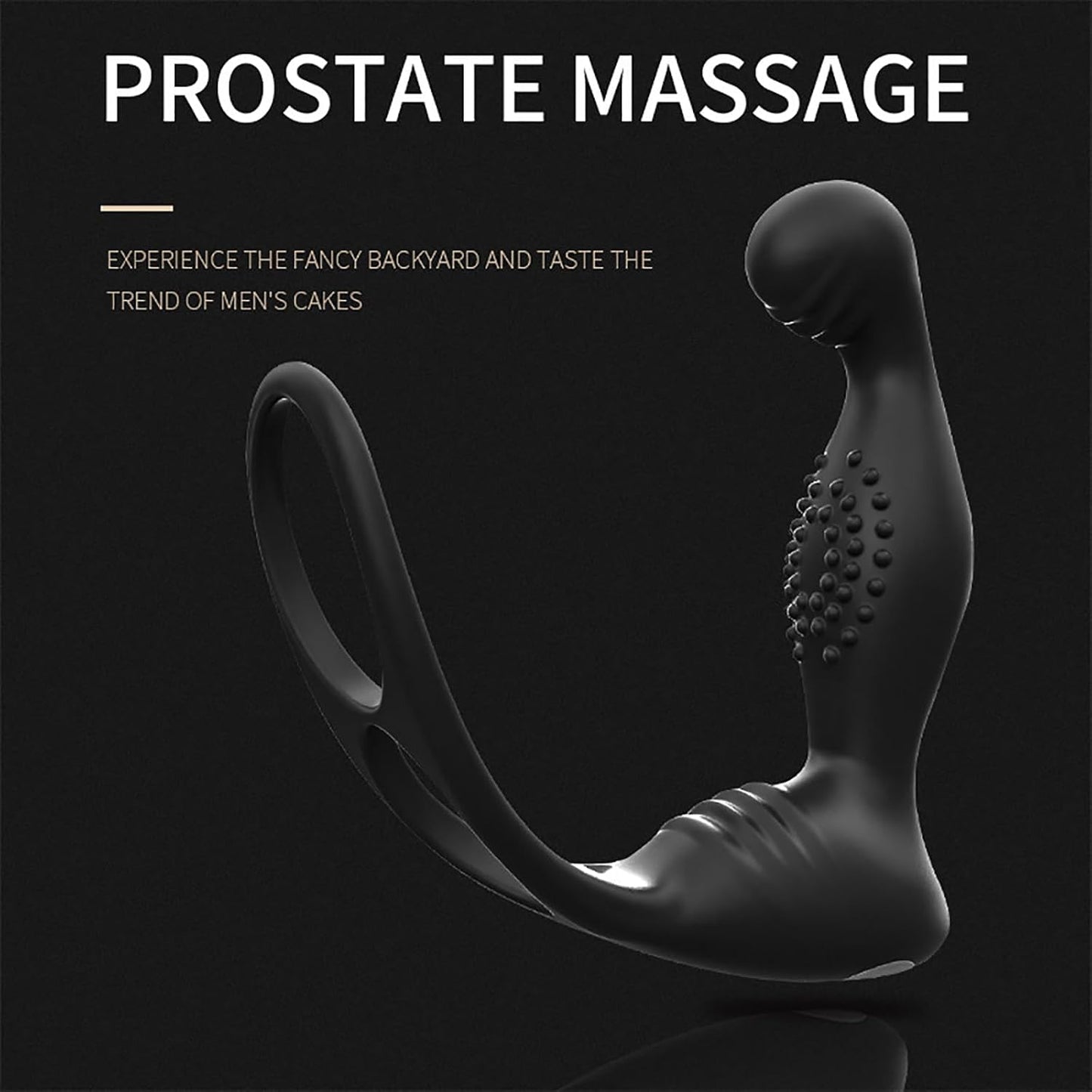 Analvibratoren Buttplug Prostata-Massagegerät Penisring Stimulator mit 10 Vibrationsmodi