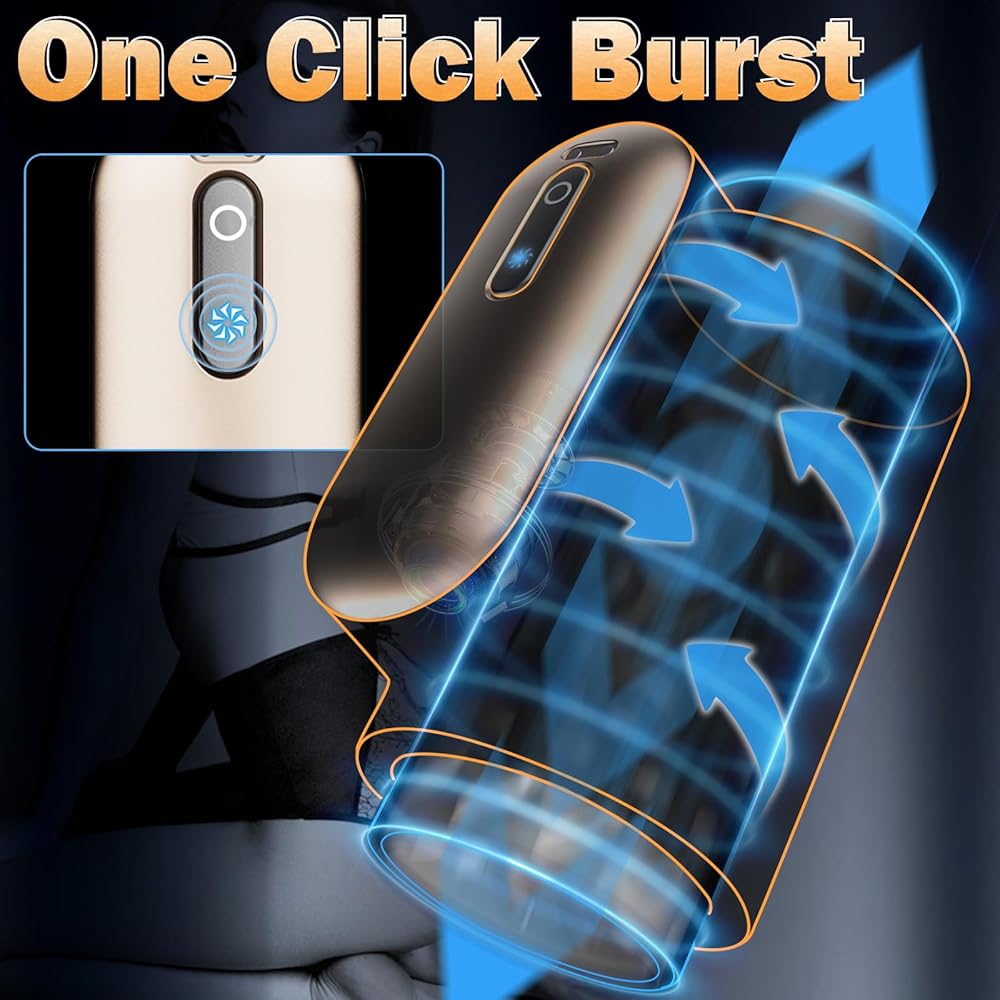 Automatischer Masturbatoren Blowjob Stroker Penis Trainer mit 10 Schub und Drehmodi