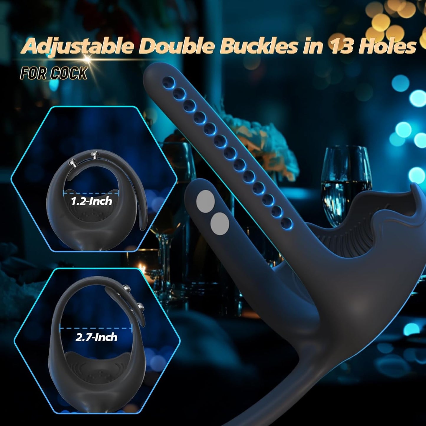 3 IN 1 Analplug Vibrator Hoden-Taint-Stimulator Penisring mit 10 Vibrations