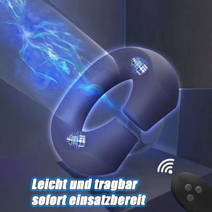 Dual Motor Penisring Vibrator Massage mit 10 Vibrationsmodi