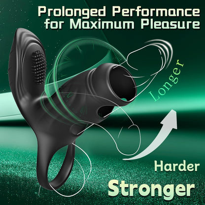 Penistrainer Cockring Penishülle Extender Stimulator mit 10 * 10 Vibrationsmodi