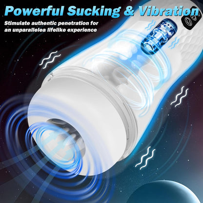 Automatischer Masturbator Stroker Blowjob Maschine mit 5 Saug und 10 Vibrationsmodi
