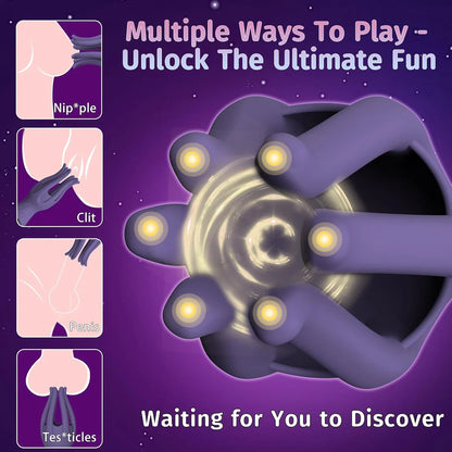 360° Umwickelter Penistrainer Vibrator Masturbator mit 12 Starken Vibrations