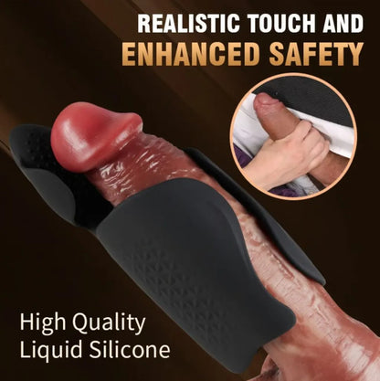 Ergonomischer Penistrainer Eichelstimulator Stroker mit 100 Vibrationsprogramme