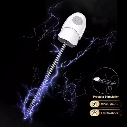 Elektrostimulations Penis Plug Vibrator Dilatator mit Harnröhren Katheter & 10 Vibrationsmodi