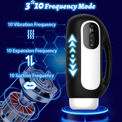 Elektrischer Masturbator Penistrainer Stroker Blowjob mit 3*10 Training Modi