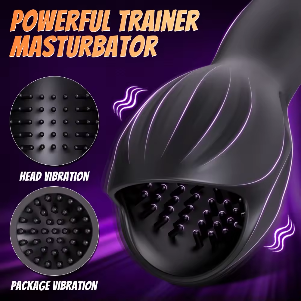 Automatische Penistrainer Vibrator Eichel Stimulator Massagegerät mit 9 Vibrations