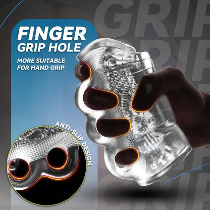 5D Kanal Penistrainer Massager Squeeze Masturbator Stroker Blowjob