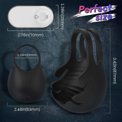 Penistrainer Vibrator Cockring Eichel Massagegerät Masturbator mit 9 Vibrationsmodi