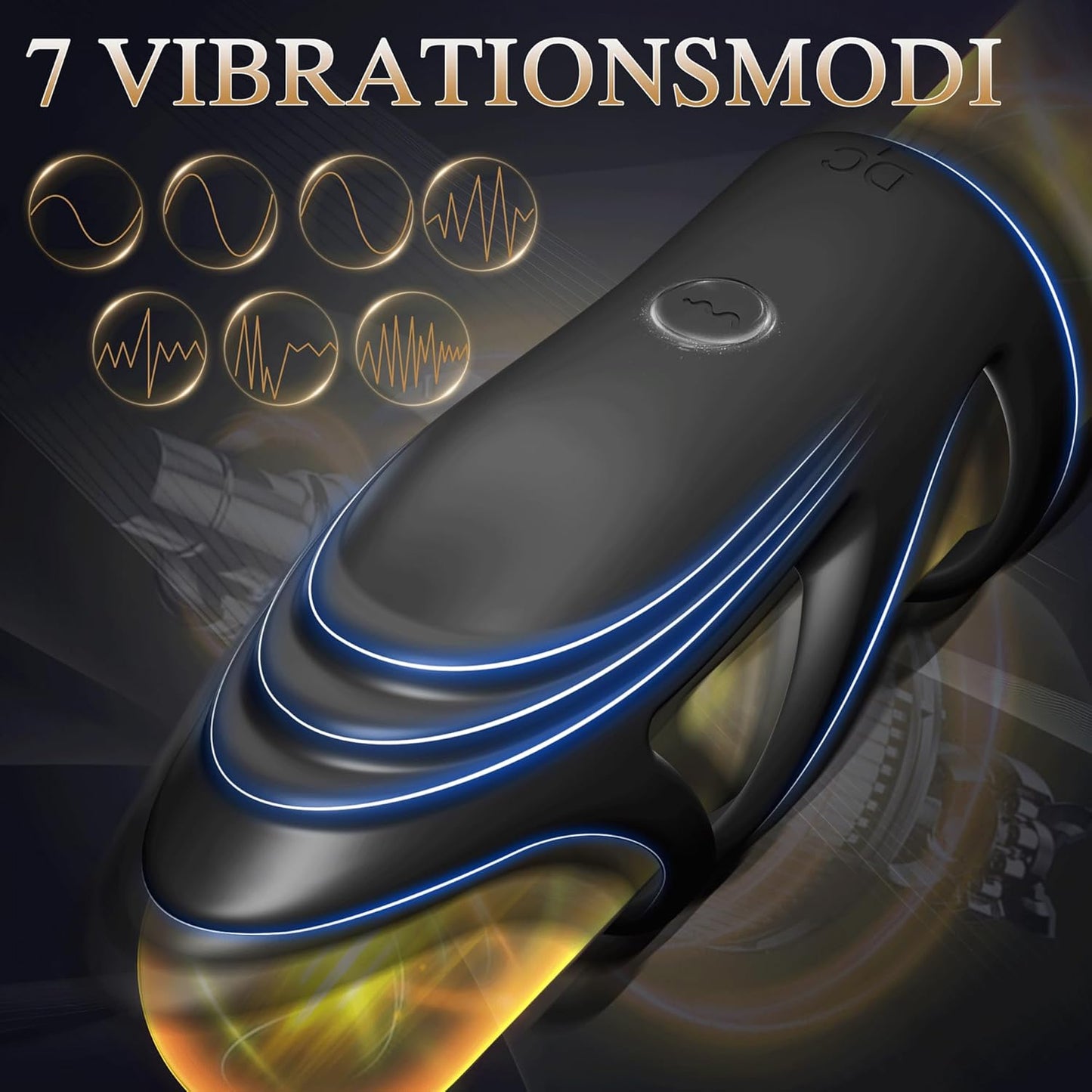 Dubbele cockring cockring vibrator penisring met 7 vibratiestanden 