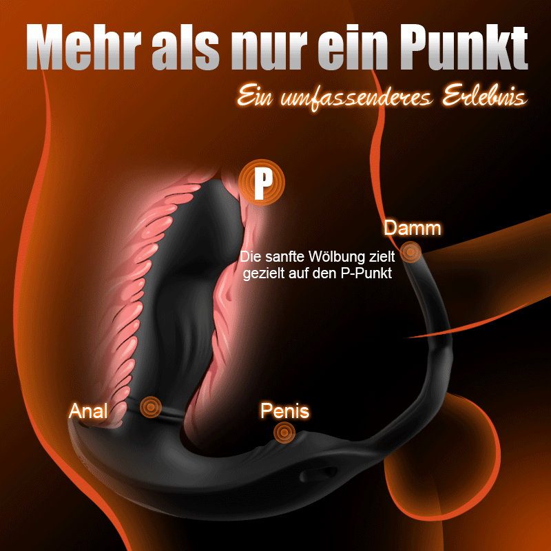Tragbarer Prostata-Massager mit Stoßbewegungen & Gurten sowie App & Fernbedienungs-Doppelsteuerung