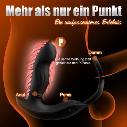 Tragbarer Prostata-Massager mit Stoßbewegungen & Gurten sowie App & Fernbedienungs-Doppelsteuerung